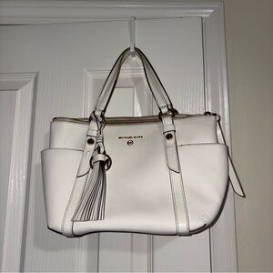 MICHAEL Michael Kors White Satchel